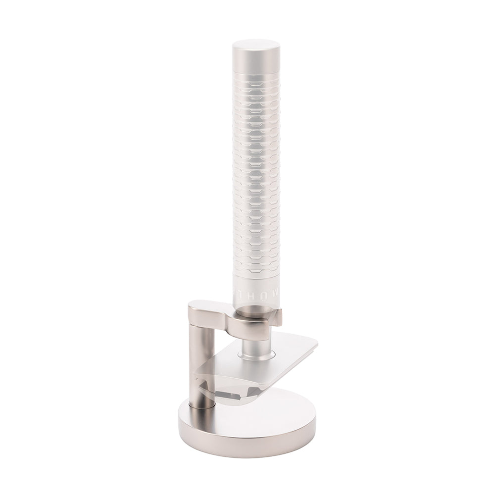 MÜHLE Matte Silver Safety Razor Stand, w/ ROCCA Razor